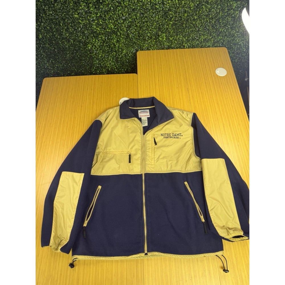 Vintage Notre Dame Fighting Irish Fleece Jacket Men's XL Genuine Stuff